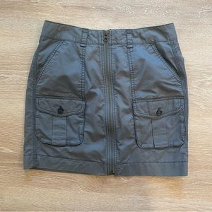 Loft gray cargo skirt